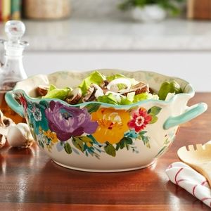 💜 New Pioneer Woman Sweet Romance Blossoms 9.9" Serving Bowl